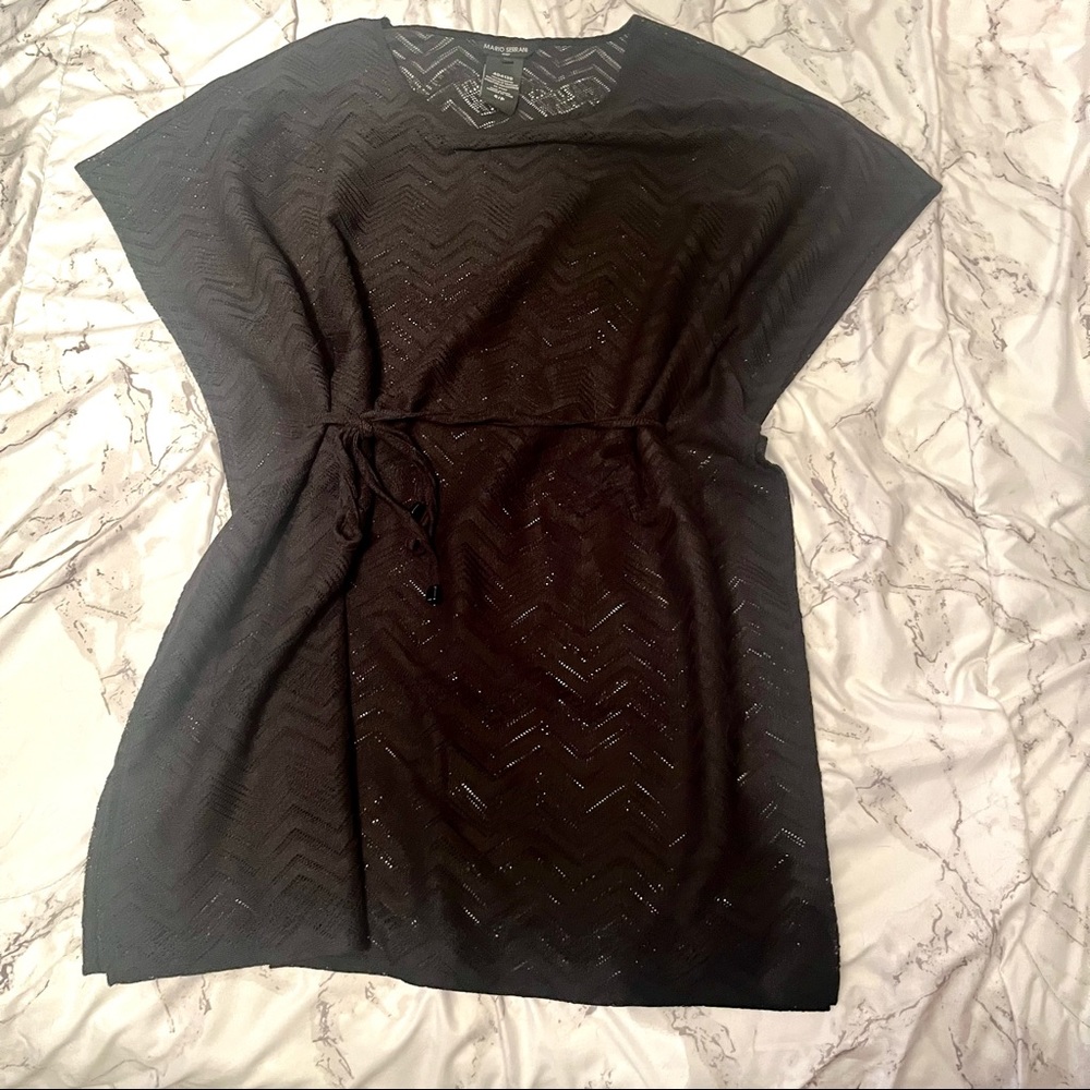 Black swim cover up‎ oversized S